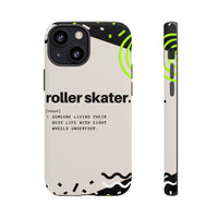 iPhone 14 Pro Max Tough Case with Roller Skater Definition Design.