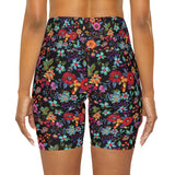 Petal Power Floral Biker Shorts | NOIR |