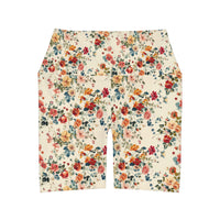 Petal Power Floral Biker Shorts | CREAM |