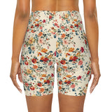 Petal Power Floral Biker Shorts | CREAM |