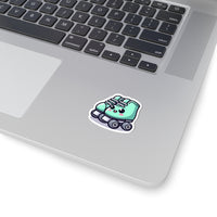 Joyful anime roller skates sticker, perfect for adding personality to your quad skating gear!