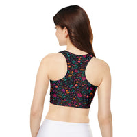 Blossom Babe Floral Padded Sports Bra | MIDNIGHT |