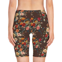 Back view of the bike shorts in Chocolate, showing fitted rear and streamlined seams.