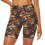 Petal Flower Biker Shorts | CHOCOLATE |