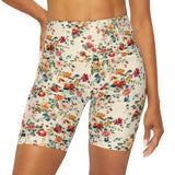 Petal Power Floral Biker Shorts | CREAM |