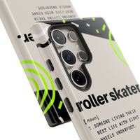 Samsung Galaxy S24 Ultra Plus Tough Case with Roller Skater Definition Design.