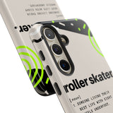 Samsung Galaxy S24 Tough Case with Roller Skater Definition Design.