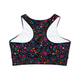 Blossom Babe Floral Padded Sports Bra | MIDNIGHT |