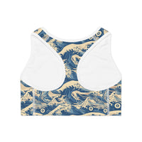 Great Wave of Skates Sports Bra