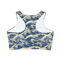 Great Wave of Skates Sports Bra