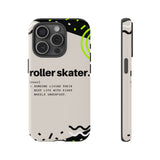 iPhone 13 Tough Case with Roller Skater Definition Design.