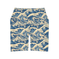 Great Wave Of Skates Biker Shorts