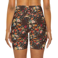 Petal Flower Biker Shorts | CHOCOLATE |