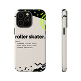 iPhone 13 Pro Max Tough Case with Roller Skater Definition Design.