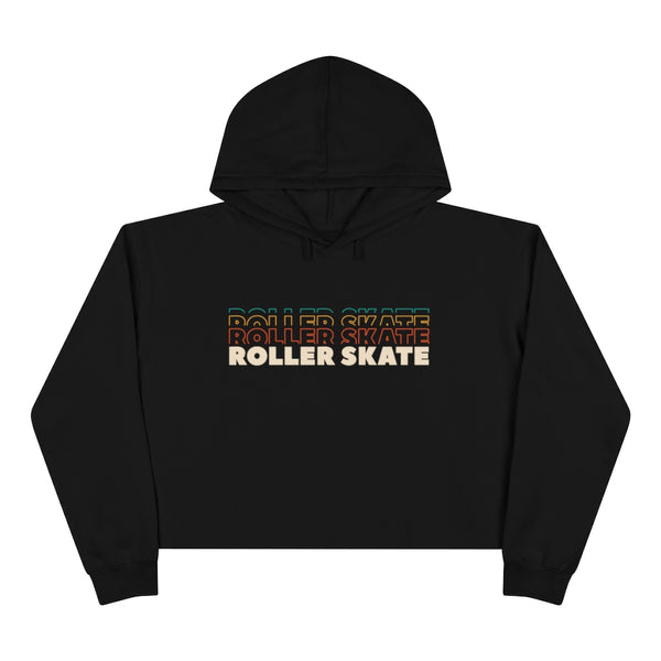 roller skate hoodie - cropped pullover