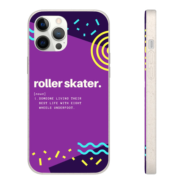 Roller Skater Definition Biodegradable iPhone Case