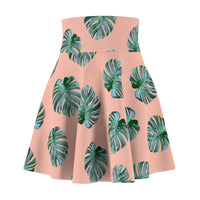 high waisted skater skirt